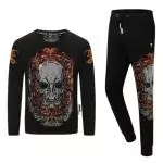 survetement  pullover philipp plein pp qp8610 skull noir